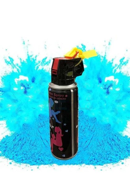 Blue Powder Spray for Gender Reveal Parties Baby Showers