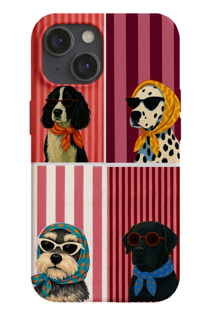 iPhone 13/14 Uyumlu Desenli Silikon Lansman Telefon Kılıfı -K355BORDO.png