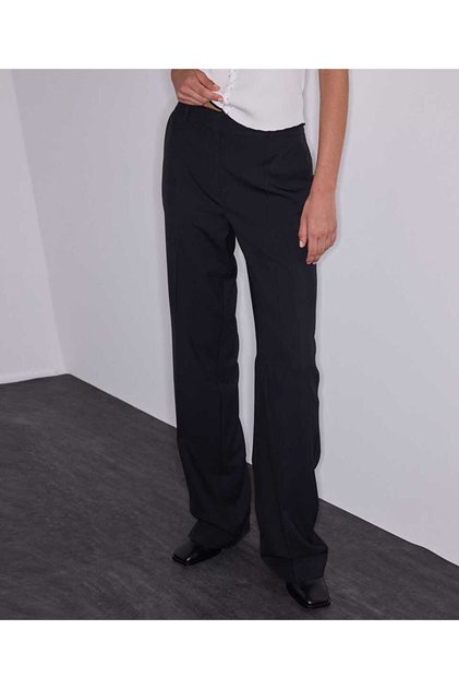 Yün içerikli straight fit pantolon