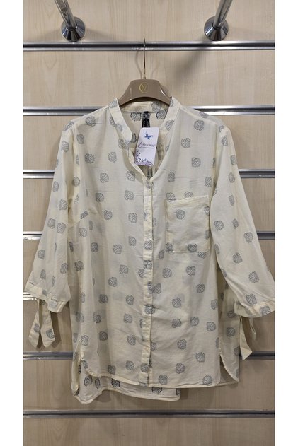 Women's Shirt with Tie Sleeves 100% Cotton