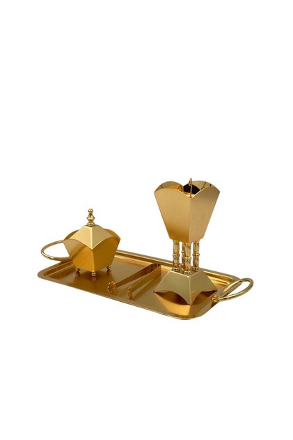 Incense Burner and Tray Set – Elegant Traditional Set for Incense, Home Fragrance and Hospitality
