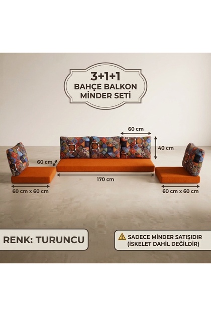 3+1+1 BAHÇE & BALKON MOBİLYASI MİNDER SETİ