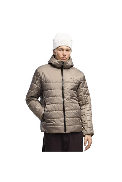 685211-81 Ess Hooded Padded Jacket Erkek Mont Kahve