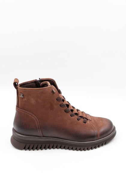 Genuine Leather Flat Non-Slip Sole Orthopedic Women's Boots Vn1953877 K
