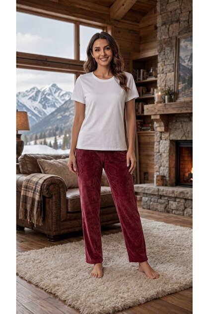 Fransız Kadife Pijama Altı