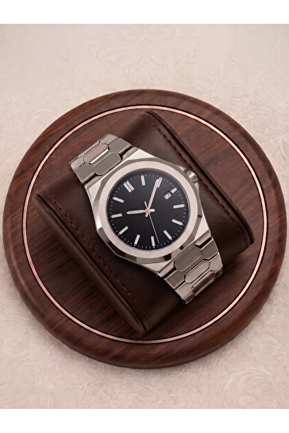 Titan Premium Silver Steel Men's Wristwatch