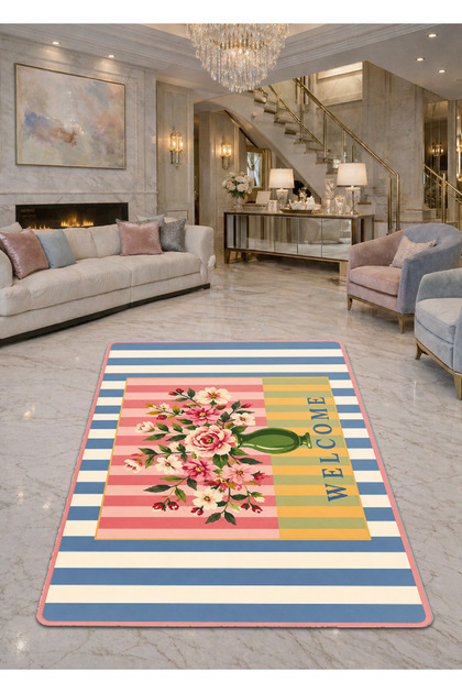 Sdt Mixed Patterned Modern Woven Base Decorative Carpet Sdtamor1573