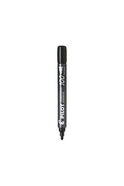 Marker permanent 100, varf rotund Rosu