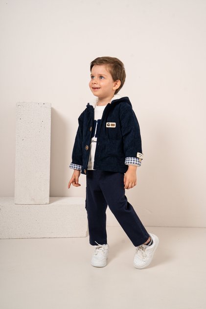 Baby Boy & Child Hooded Plush 3-Piece Set