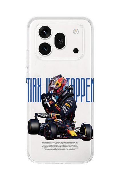 Honor 600 Pro Compatible Max Verstappen Patterned Transparent Phone Case