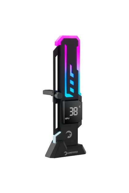 Heatsync V2 ARGB Dikey Ekran Kartı Tutucu Siyah