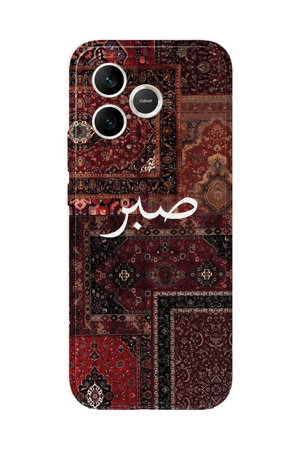 Honor 600 Lite Compatible Vintage Carpet Pattern Transparent Phone Case