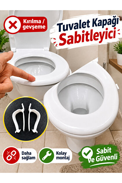 Plastic Toilet Lid Stabilizer - Toilet Lid Fixing Device - Toilet Seat Stabilizer