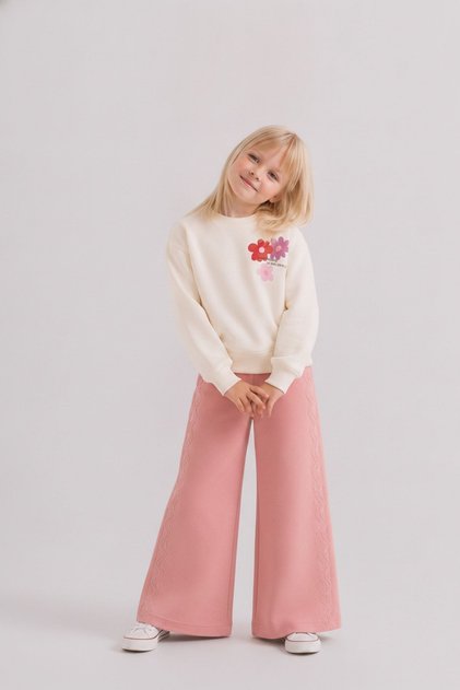 4-8 Years Old Natalia Aura Girls' Set-Ecru