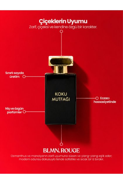 Blmn Rouge Unisex Parfüm 50 ml | Kalıcı Niş EDP Parfüm