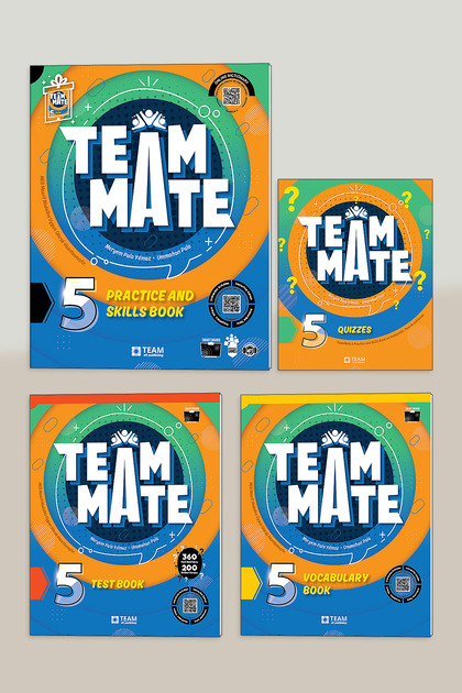 2026 Güncel Baskı TeamMate 5 Practice(Quizzes Hediyeli)+Test Book+Vocabulary Book 3'lü Set