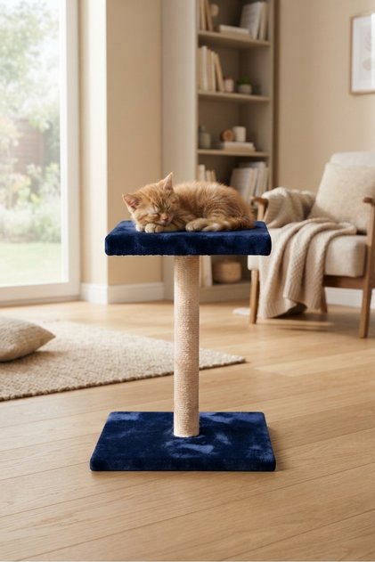 K1 Cat Scratching Tower and Bed with Washable Fabric