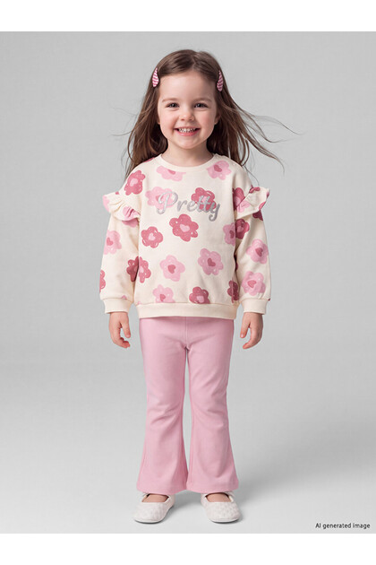 Floral Baby Girl Sweatshirt and Leggings for Style Enthusiasts from Uzg Store