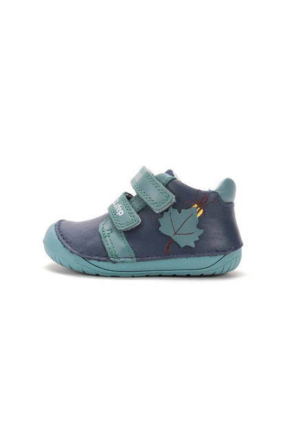 Pantofi tip barefoot pentru băieți S 070-62392 – Piele, Albastru regal