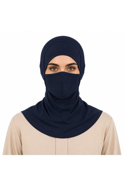 for Women –Full-Coverage Islamic Hijab with Face Covering, Modest Muslim Headscarf