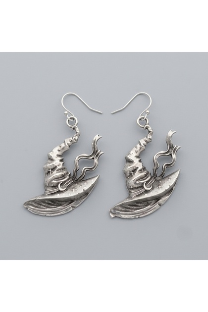 Witch Hat Figured Dangle Earring Set