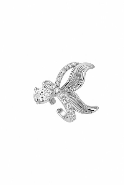 Çelik Mermaid Earcuff