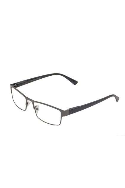 Ochelari cu lentile din sticlă, ramă metalică și balamale cu arc +0.75, P389 Negru