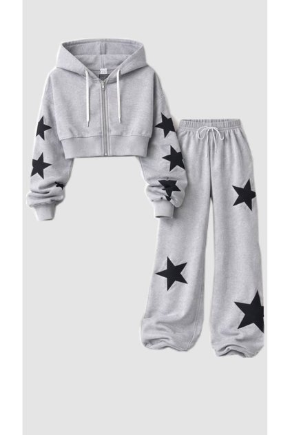 100% Cotton Children's Strappy Crop Top and Bottom Set with Zipper