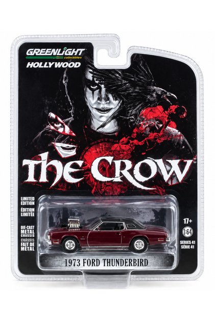 Greenlight 1:64 the Crow 1973 Ford Thunderbird Hollywood Diecast Model Car