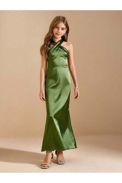 Rochie, verde - 10 ani