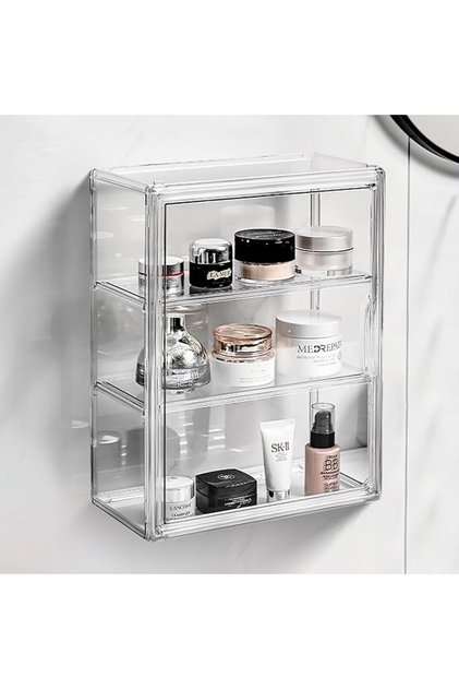 U HOOME Bathroom Wall Cabinet, Small Medicine Cabinet Wall Mounted, Self Adhesive Over The Toilet St