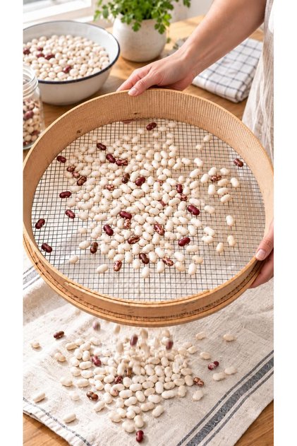 Fasulye Eleği 45 cm Bakliyat Eleği Fasulye Ayıklama ve Eleme Eleği