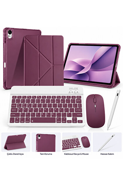 Huawei MatePad 11.5 2023/2024/2025/2026 Smart Combo Türkçe Klavyeli Origami Kılıf Mouse Kalem Seti