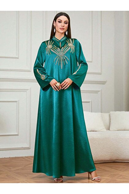 Set caftan și jalabiya, verde - M