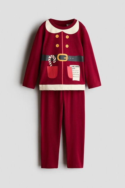 Pamuklu ve Baskılı Pijama Takımı