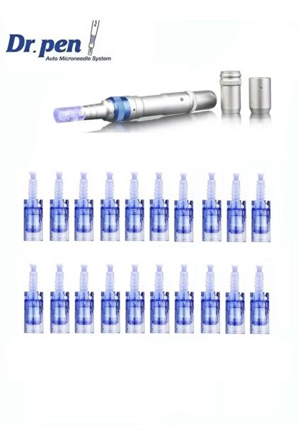 Derma Ultima A6 Replacement Cartridge 12 Needles 20 Pieces Blue 8cm