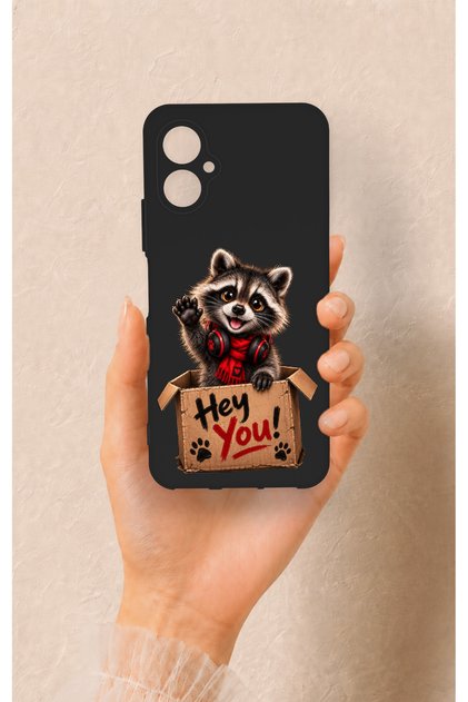 Omix X5 Compatible Cute Raccoon Patterned Silicone Case