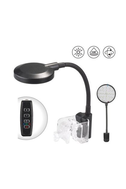5W Nano Led Akvaryum Aydınlatma Çap Siyah 25 Mm