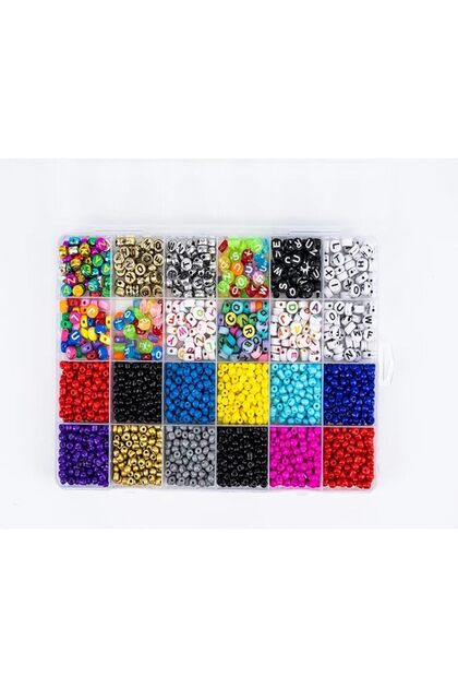 English Beads with 2 Thread Spools and Scissors from Family Center 18-33-5469
