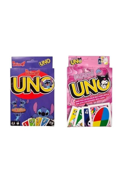 Lilo & Stitch Uno and Kuromi Uno Playing Cards