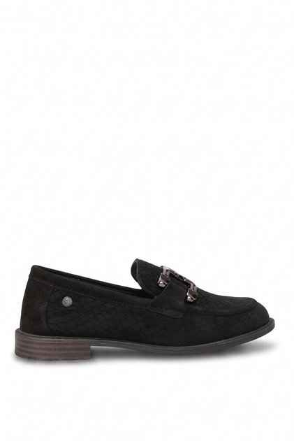 D26Ka-3100 Women's Genuine Leather Casual Shoes Black