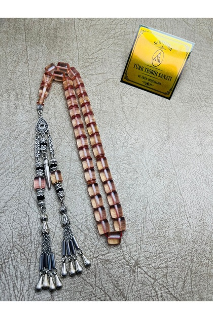Vip Tasseled Series Fire Amber Prayer Beads