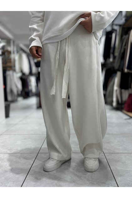 Beige Loose Fit Belted Waffle Tracksuit Hm
