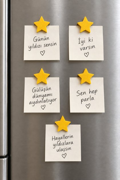 5'Lİ YILDIZ ŞEKLİNDE BUZDOLABI MAGNETİ