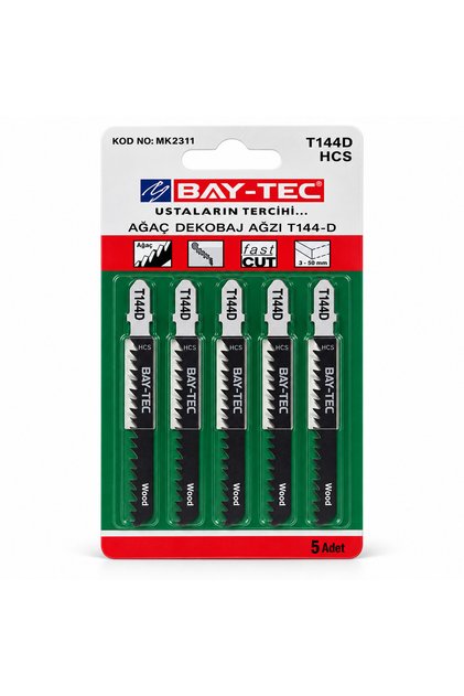 BAY-TEC T144-D Ağaç Dekupaj Testere Ağzı 5’li Paket