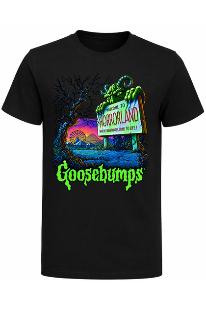 Βαμβακερό μπλουζάκι με στάμπα Goosebumps 90's Nostalgia Halloween