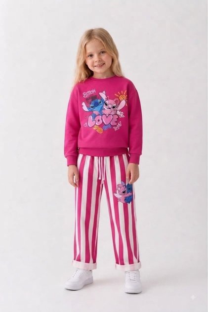 Girls' Fall Cotton Sweatshirt and Pants Set 3-10 Years