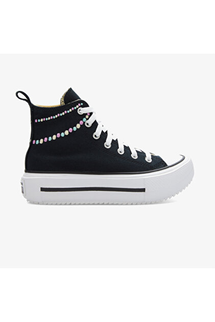 Chuck Taylor All Star Lift Double Stack Çocuk Siyah Sneaker
