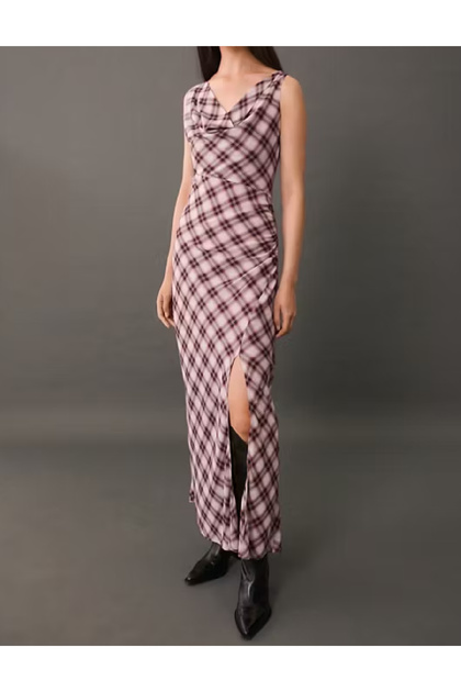 Rochie lunga, mix culori