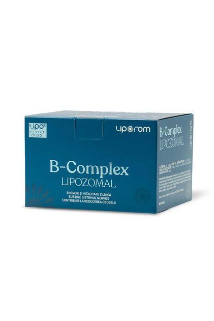 Complex B Lipozomal, 30 plicuri, Liporom